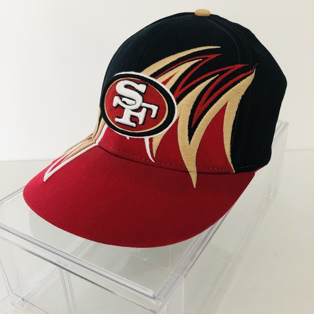 VTG San Francisco 49ers Sharktooth Snapback Hat NFL Team Apparel Cap HTF *FLAW